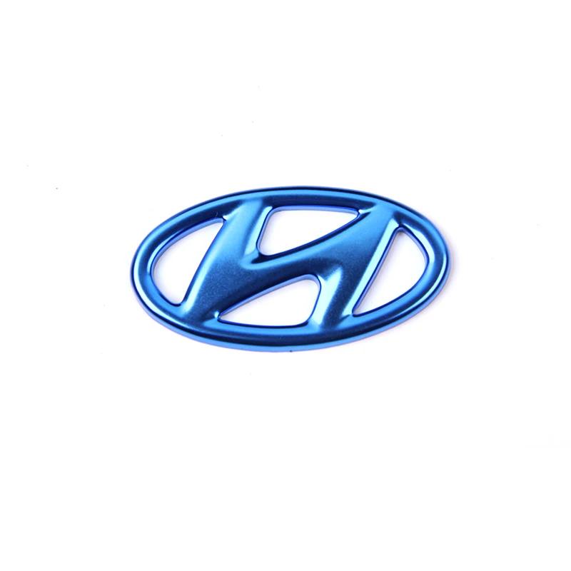 ABS Car Steering Wheel Emblem Sticker Accessories For Hyundai Genesis N-LINE I10 I20 I30 I40 IX20 IX35 Kona Getz Veloster Tucson mn1