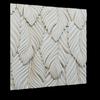 3D Wall Panel Mold for Gypsum, Plaster or Concrete Tile for Decorative Wall Panels 'Leaf'