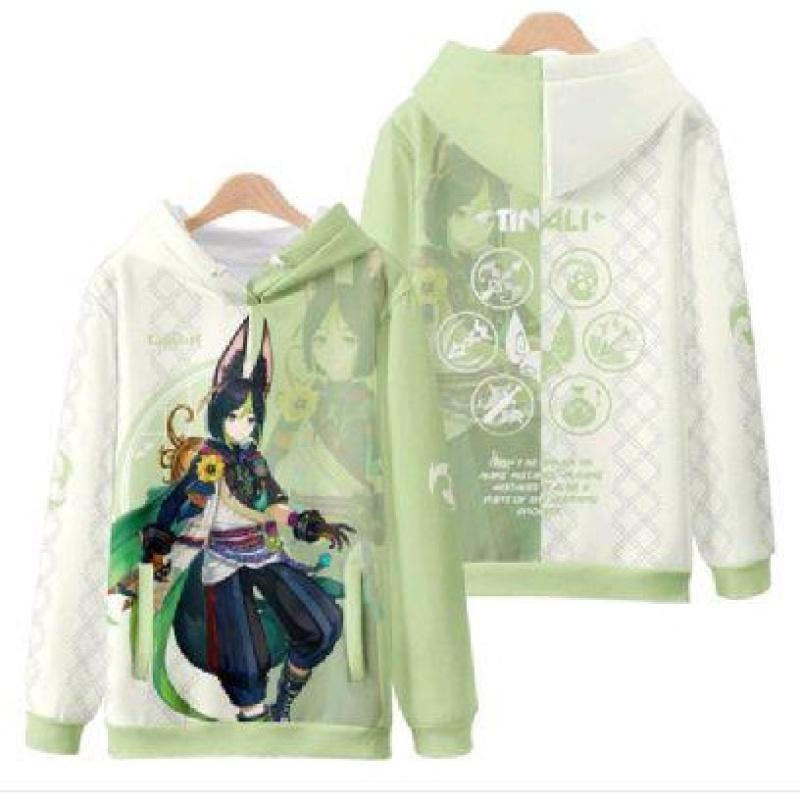 Толстовки с капюшоном Game Genshin Impact Kamiri Ayahua, толстовки с 3D принтом для мальчиков и девочек, детские модные пуловеры с героями мультфильмов, пальто