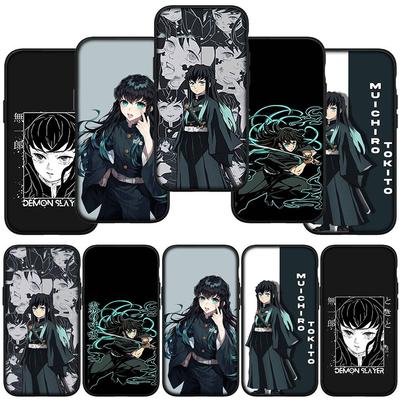 Чехол для телефона Samsung Galaxy S24 S23 iPhone 15 14 Xiaomi Redmi Note 13 12 11 8 10 9 Pro Max X XR OPPO A15 Huawei Demon Slayer Muichiro Tokito Cover