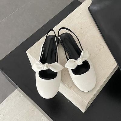 Мода Мода Круглый Носок Женские Балетки Сандалии Обувь Слипоны Бабочка Женские Неглубокие Женские Балетки Сандалии Обувь Большой Размер 43 леди