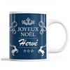 Mug - Noël Hervé Bleu - Ceramic - Printed Front/Back - 325 Ml