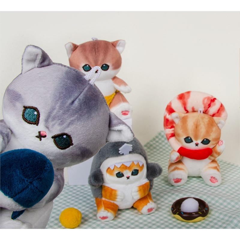 Мофусэнд Акула Кот Креветка Плюшевая Игрушка Подвеска Японская Мультяшная Кукла Украшение для Сумки Подарок