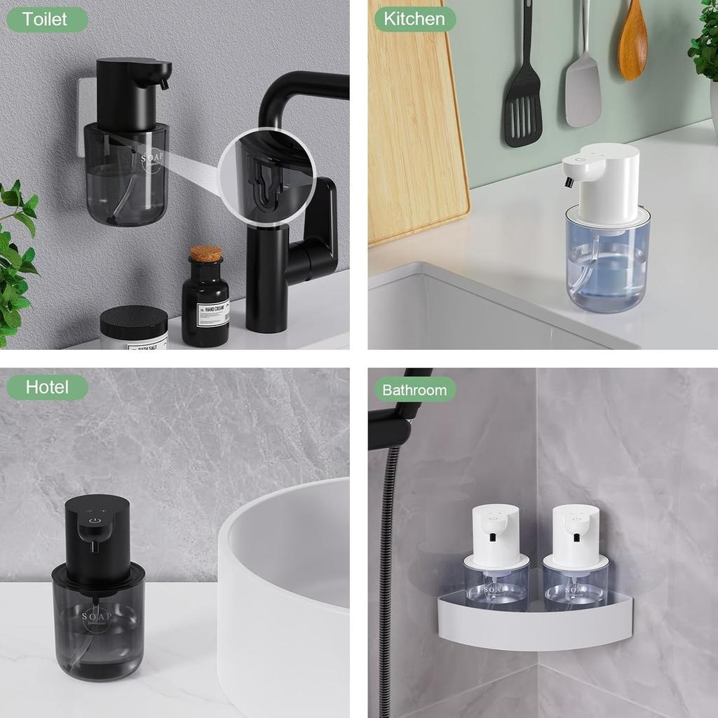 400 мл Бесконтактный Настенный Настольный Регулируемый 4 уровнями Перезаряжаемый Интеллектуальный Автоматический Сенсор Диспенсер для Мыла для Ванной Кухни