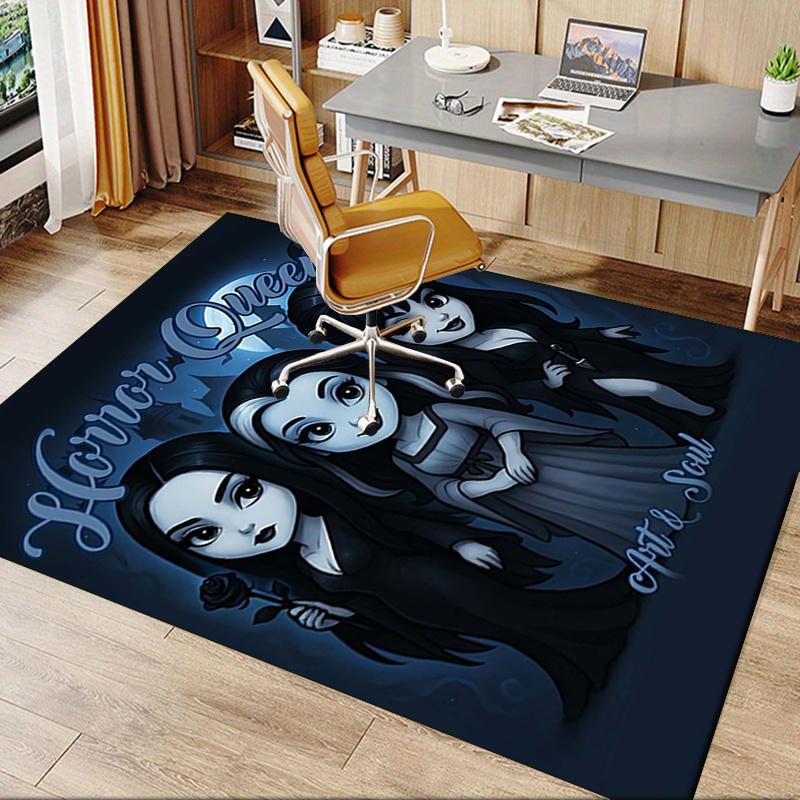 Horror Queens Office Chair Mat: Gothic Home Decor, Sofa Carpet, Office Rug Gift for All Rooms