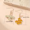 Color Texture Bee Earrings Zinc Zinc Alloy Eardrop Unique Ear Accessories  Lady