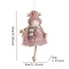 Antler Plush Doll Pendant Angel Christmas Tree Pendant Cute Christmas Plush Girls Pendant  New Year