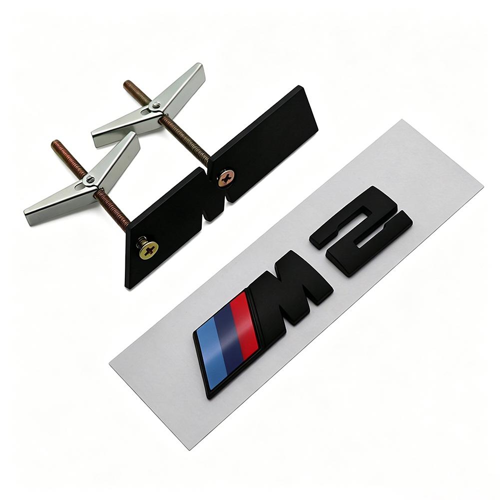 QXFA9 1Pcs M Logo 3D ABS Car Styling Front Grille Badge Emblem Accessory For BMW M M2 M3 M4 M5 M6 G80 G06 G07 G42 G14 G15 G16 F82 F20