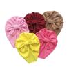 Big Bowknot Baby Hat Solid Color Newborn Autumn Winter Bonnet Hat Warm Kids Turban Beanie Cap Baby Accessories