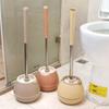 Vertical Toilet Brush with Base Household Bathroom Cleaning Brush Toilet Cleaning Brush Squat Toilet Brush Toilet Gap Brush