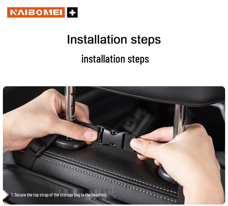 Toyota AQUA Car Seat Back Storage Bag with Cup Holder