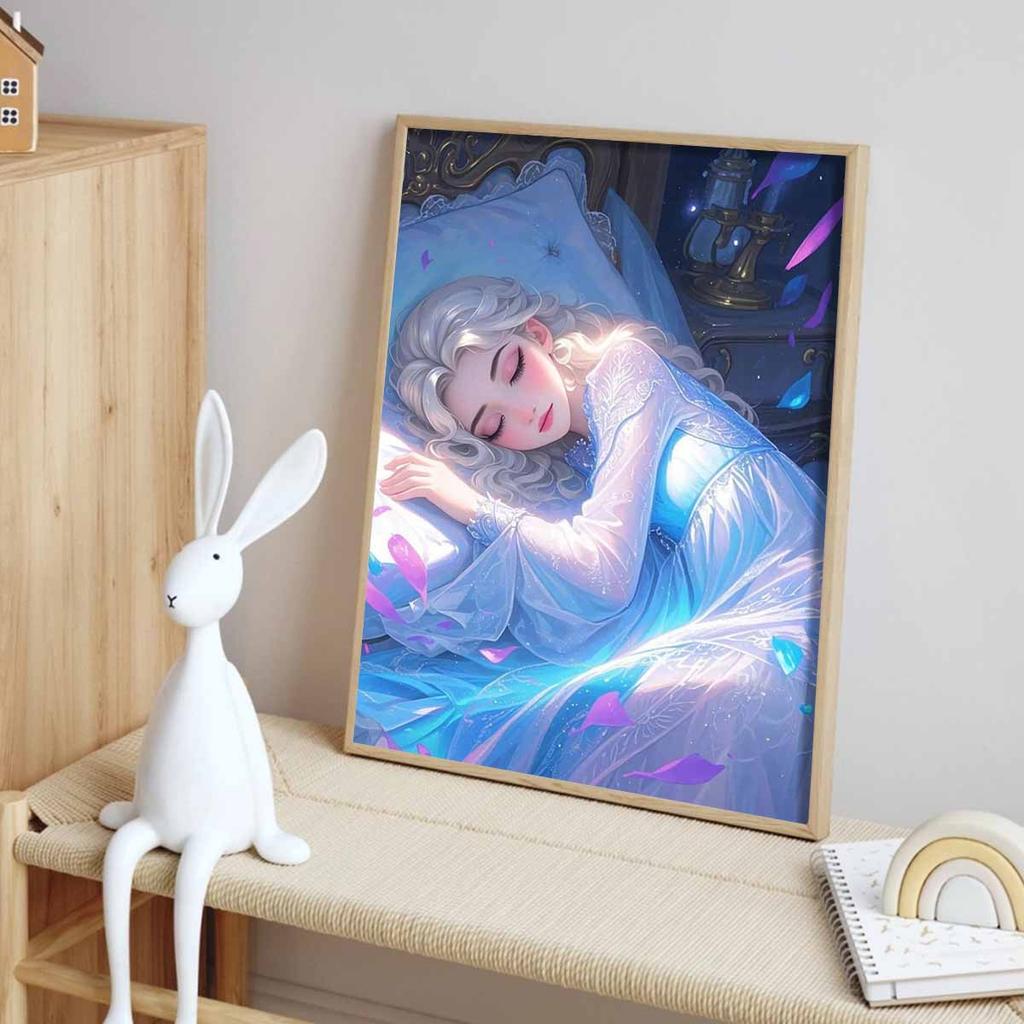 30x40cm Disney Sleeping Elsa diamond painting art full diamond handmade DIY dot diamond decorative painting