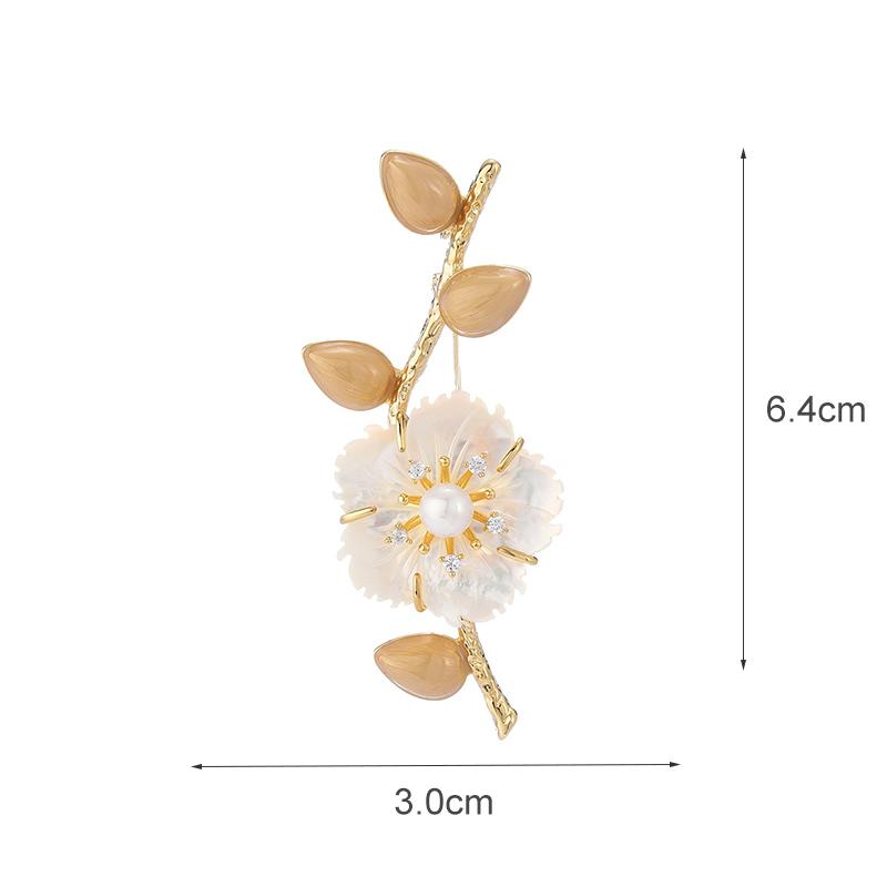 Senior Brooches Flower Leaf Brooch Pins for Women Suit Pendant Fashion Brooches Jewelry