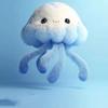 Cute Oceanarium Jellyfish Plush Hanging Toy–Cartoon Animal Stuffed Keychain Kids' Backpack Charm & Practical Bag Decor Accessory