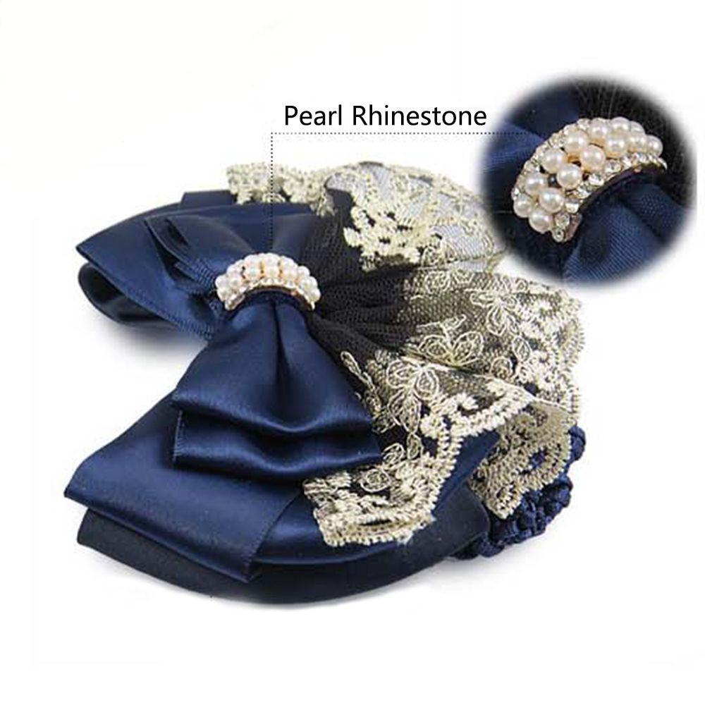 Профессиональные женские аксессуары для волос Цветочные кружевные заколки Кружевной бант Бант Сетка для волос Заколки Зажим для волос