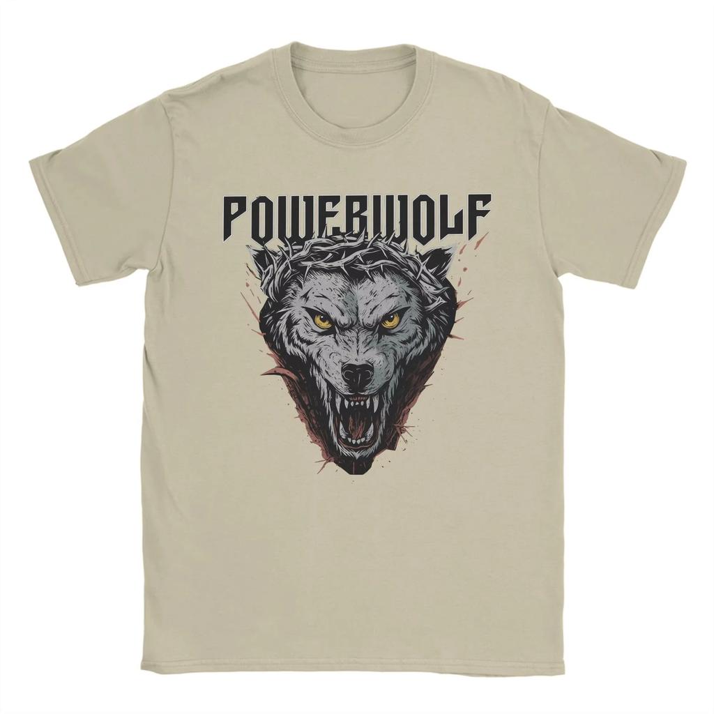 Powerwolf Band T-Shirts for Men Casual Loose Casual Summer Tee Fun Cotton Tee Shirt O Neck Short Sleeve T Shirts Plus Size Tops