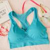 Женский дышащий спортивный бюстгальтер поглощает пот противоударный мягкий спортивный бюстгальтер для бега, фитнеса, двухслойный бесшовный спортивный бюстгальтер для йоги, нижнее белье