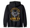USS George Bush Aircraft Carrier Hoodie H. W. CVN-77 Zip-Up