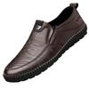 Mens Leather Loafers Non Slip Walking Flats Breathable Outdoor Slip On Casual Shoes for Male Work Office Driving Sneakers2
