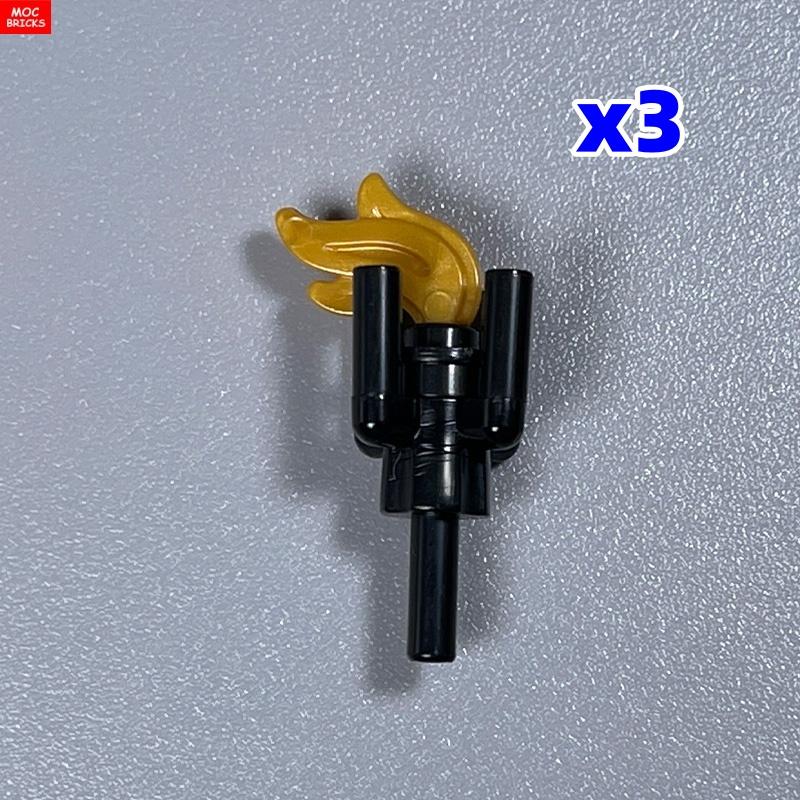 Конструктор MOC Блоки Транс Кожа Пламя Огонь Факел 2566 64647 4 см Фигурка Строительные Кирпичики Сделай Сам Игрушки Идеально Для Детей Куклы Подарки