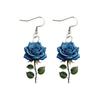 Fashion Acrylic 2D Flat Rose Earrings Romantic 2D Flat Earrings Rose Earrings Jewelry Flower Gi J8N7