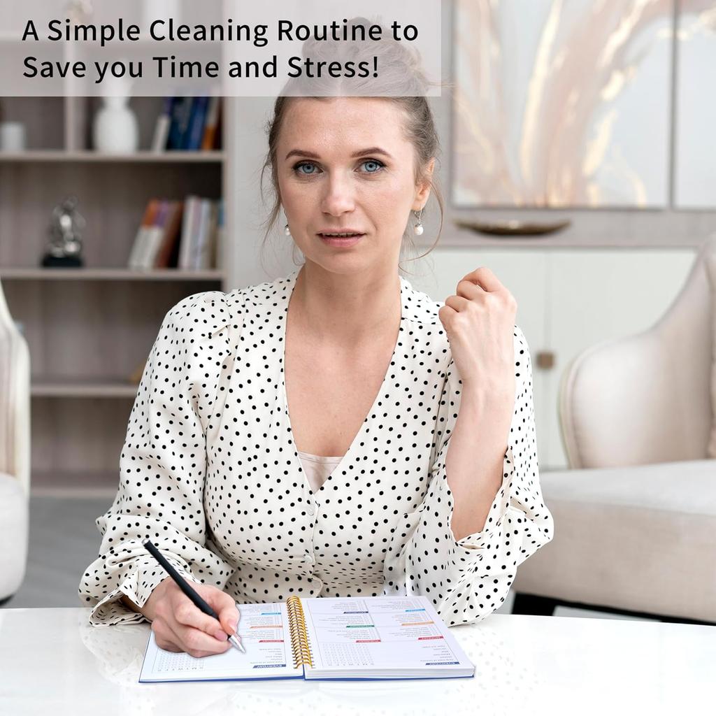 ADHD Cleaning Planner, Cleaning Schedule and Checklist, Undated Daily and Weekly Household Cleaning Checklist Planner, Organize Your Home to Keep