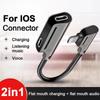 2 In 1 3.5mm AUX Headphone Connector Audio iOS Charger Earphone Splitter Cable For iPhone 12 13 Pro Double iOS Charge Adapter