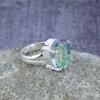 Mystic Rainbow Topaz Gemstone Стерлингового Серебра 925 Кольцо Ювелирные Изделия Свадебный Подарок