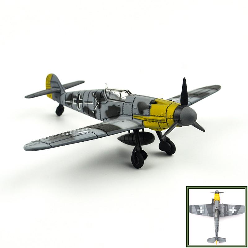 6 цветов 1/48 4D Сборные военные игрушки Конструкторы Самолет Истребитель BF-109/F4U/Spitfire Литой Самолет Война-II