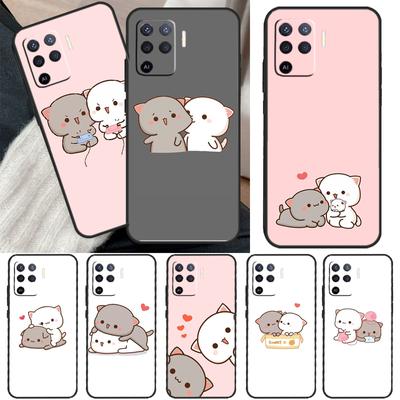 Чехол Peach Cat для OPPO Find X3 X5 Pro A9 A5 A31 2020 A15 A16 A52 A72 A1K A83 A91 A54 A74 A94 A53S
