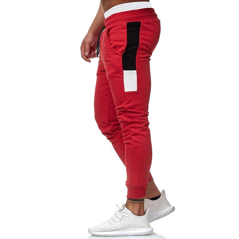 Men's Warm Trousers Casual Small Feet Fleece Trousers Fashion Trend Versatile Drawstring Trousers