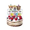 Pet Birthday Theme Party Decoration Dog Cartoon Flag Latte Paper Cup Plate