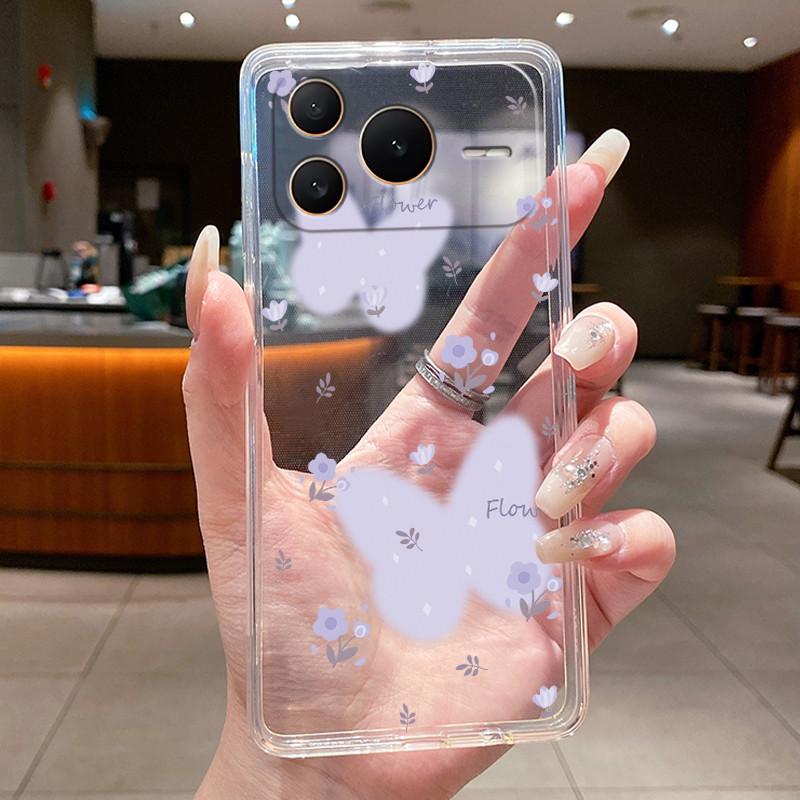 For Honor Power 2 Case Clear Cover Luxury Fashion Butterfly Flower Soft TPU Silicone Casing for Honor Power2 SER-AN00 Phone Case