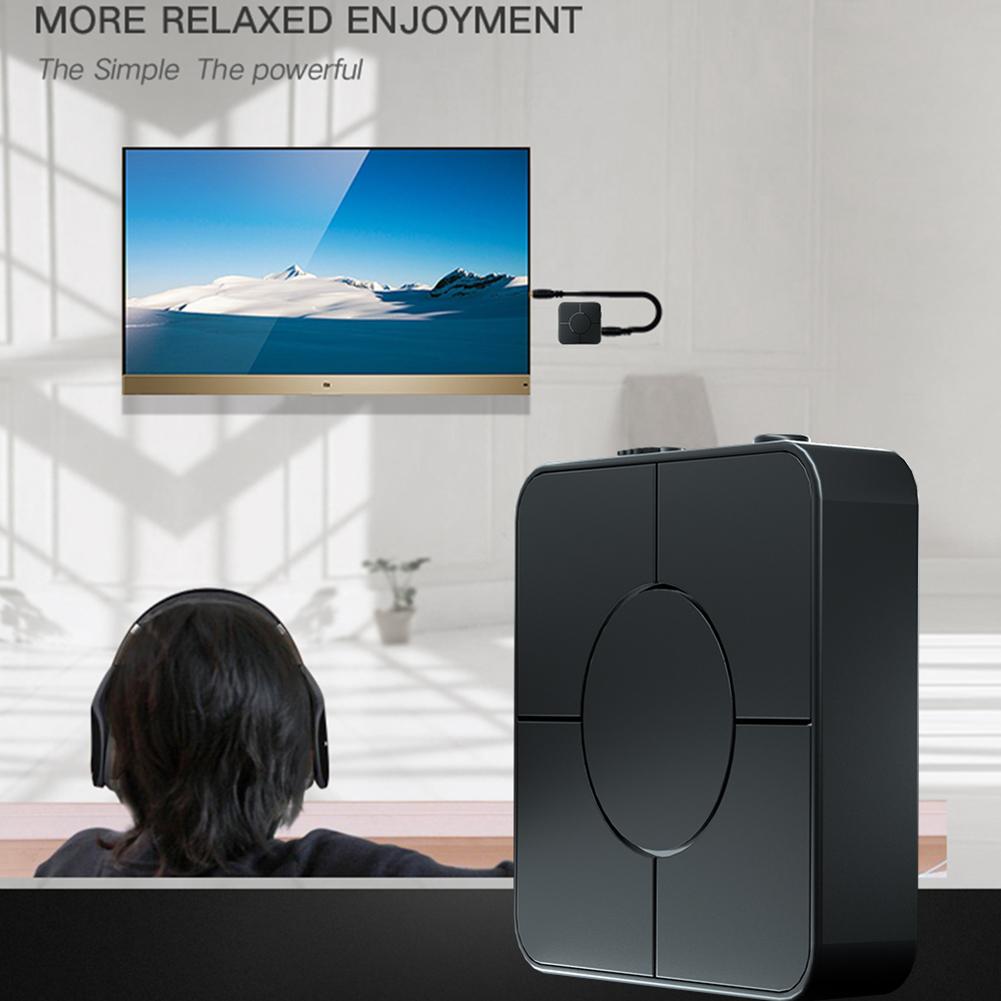 KN326 Bluetooth Transmitter Receiver Audio Adapter w/Mic for Car PC TV Headphone
