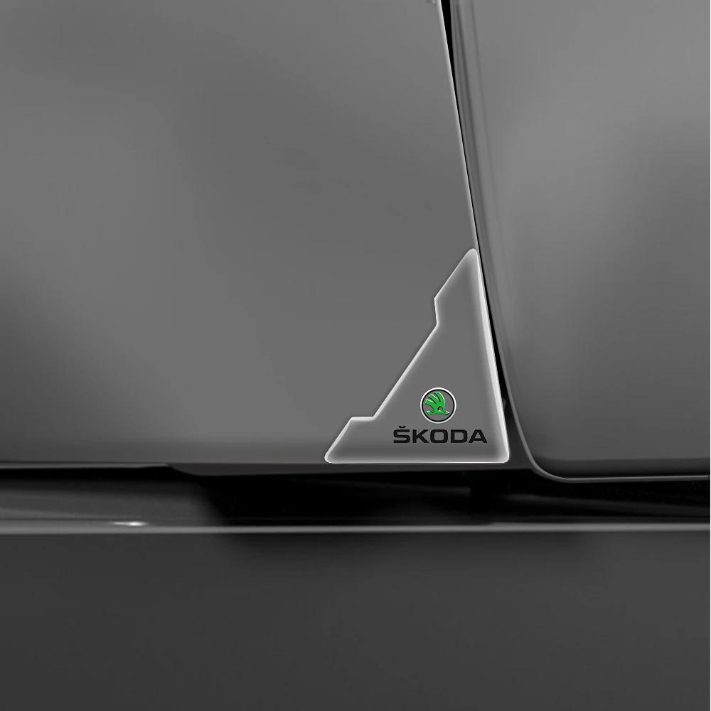 2025 New 2/4pcs Silicone Car Door Corner Protector Anti-Collision Scratch Cover For Skoda Octavia A5 A7 Rapid Fabia Superb Kodia