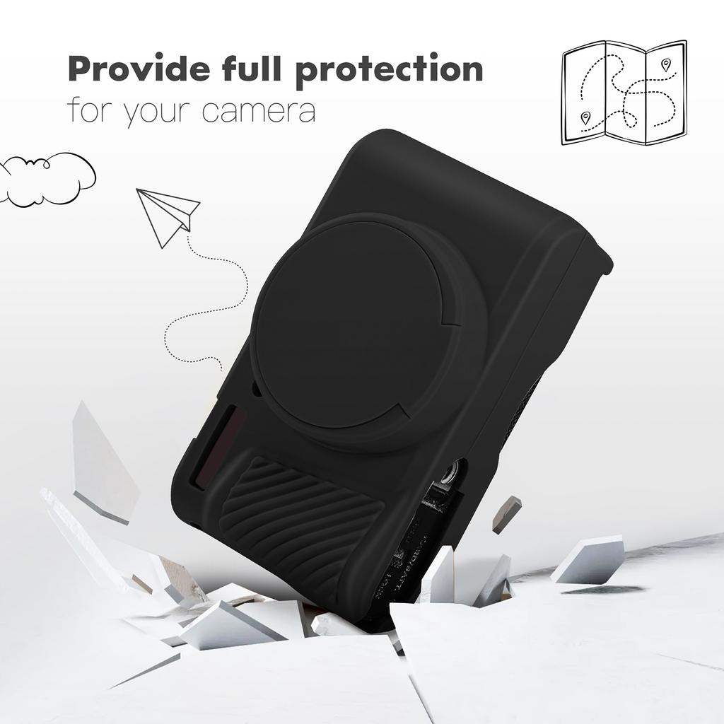 Для Canon PowerShot SX740 HS/SX730 HS Резиновая сумка-чехол для камеры Skin С защитой объектива Чехол для камеры Покрытие Защита от царапин Тонкая посадка
