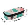Pencil Case 300D Polyester Large Capacity Zipper Closure with Mesh Pocket Removable Divider and Pen Slots for Everyday Study