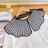 Shawl Decorative Large Collar Lace Cape Hollow Lace Fake Collar Versatile Decorative Silk Scarf Collar Shawl Neck Protection