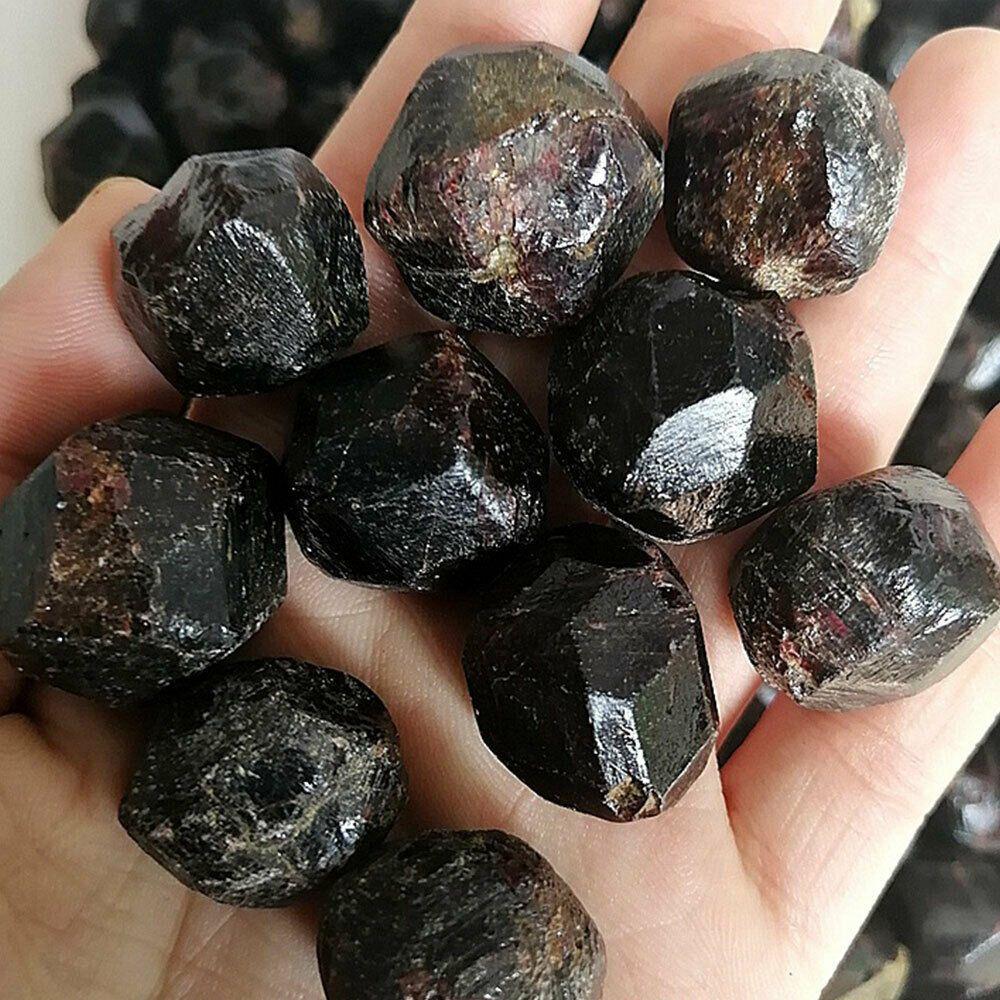 Изготовление ювелирных изделий Энергия Рейки Камень Красный Гранат Руда Минерал Образцы Необработанный Драгоценный Камень Грубый Кварц