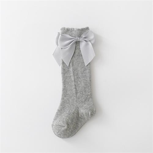 Lawadka Хлопковые детские носки для девочек с бантами, гольфы, детские носки принцессы для девочек, носки для малышей, детские длинные носки, осень, 0-7 лет