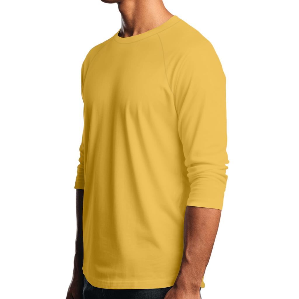 Мужской топ-футболка с круглым вырезом и рукавами-плунжерами