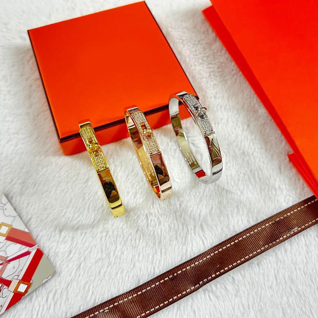 Женский браслет Kelly Pig Nose Полностью Алмазный - V Золото Розовое Золото, Легкая Роскошь Мода