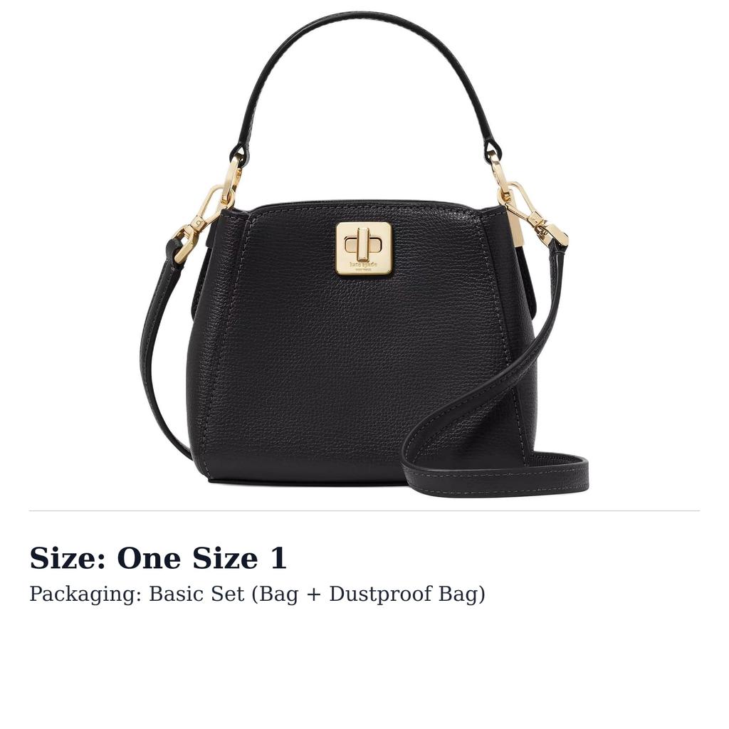Kate Spade Leather Tote Bag, Shopping Bag, Shoulder Bag, Handbag Mini Women's Black KI924-001