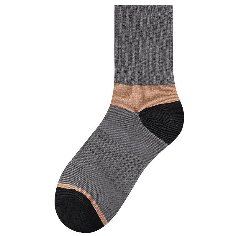Мужские утолщенные носки средней длины с дезодорантом — дышащие, впитывающие пот, модные зимние спортивные носки