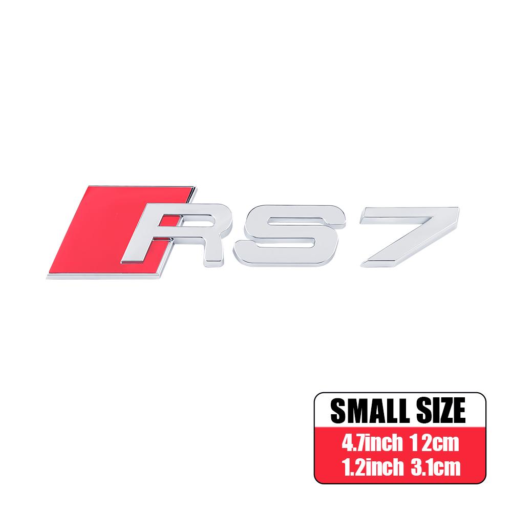 RS3 RS4 RS5 RS6 RS7 RS8 Logo Car ABS Emblem Body Tail Trunk Decoration Sticker Accessories For Audi A1 A2 A3 A4 A5 A6 A7 A8 RS S