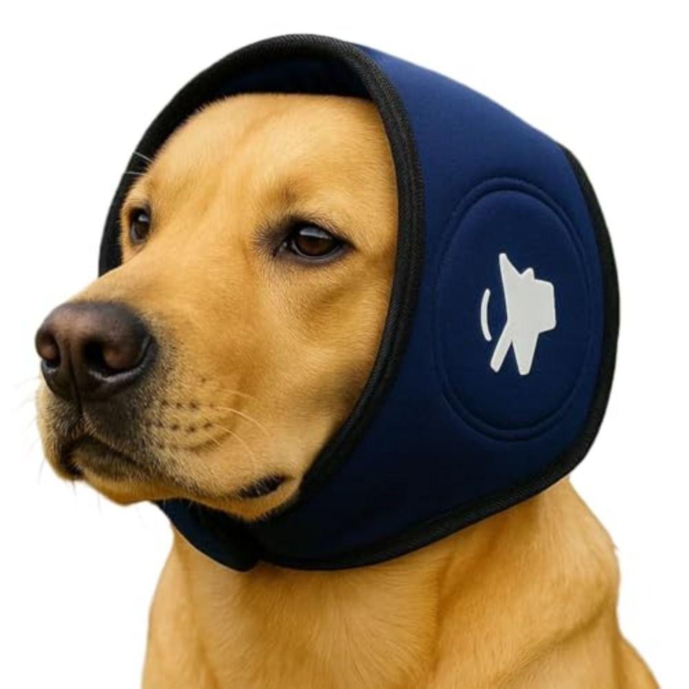 Breathable Dog Calming Earmuff Adjustable Dog Ear Cover Soothing Headcover  Veterinary Visits