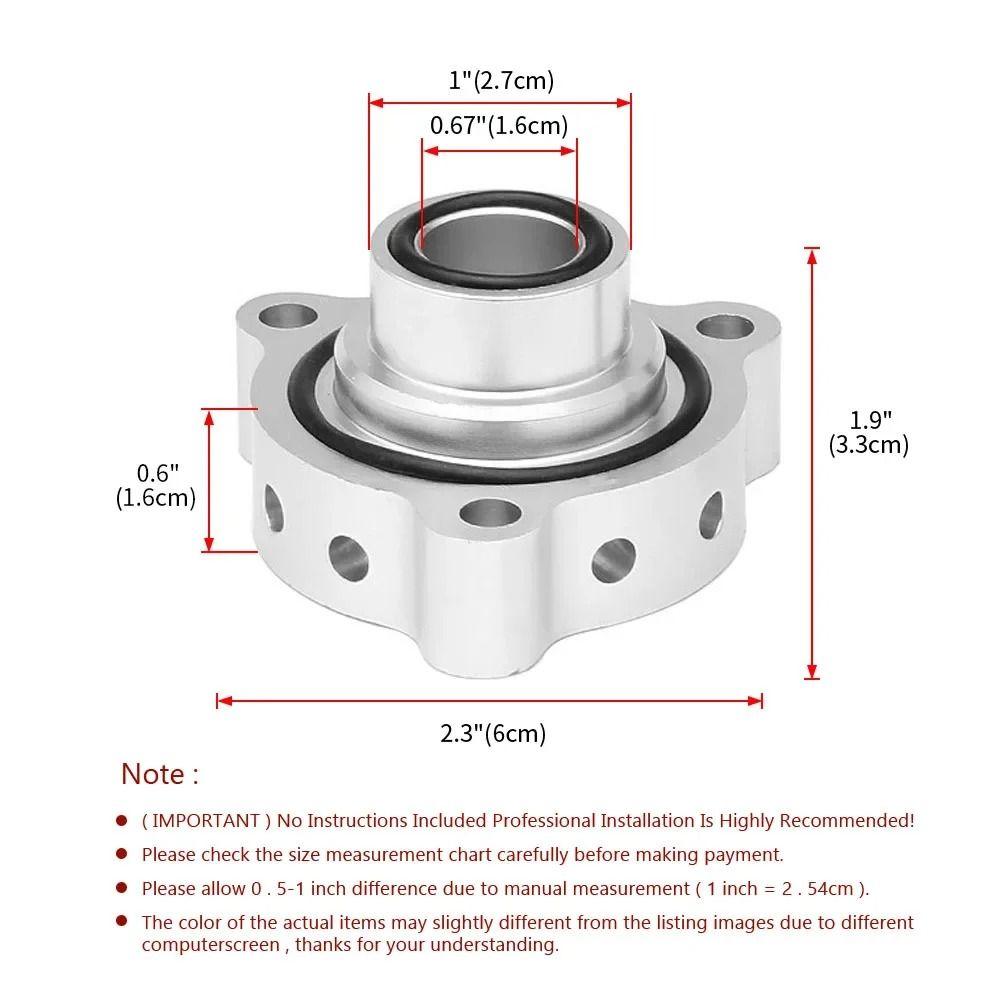 Durable Adapter Spacer High Pressure Resistant Turbo Engines Dump Valve Kit Components Connecting