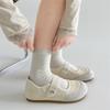 Retro white French ballet style flat bottom shallow mouth single shoes women's summer 2025 new inner height increase versatile Mary Jane shoes
