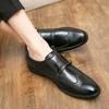 20252025 Большой размер Мужские кожаные туфли с пряжкой Размер 38-48 Кожаные туфли Брокги Туфли-лодочки Мужская обувь