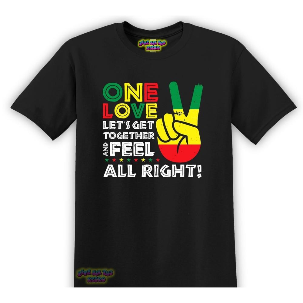Футболка Bob Marly One Love Регги Музыкальная Группа Черная S3XL Унисекс Футболка